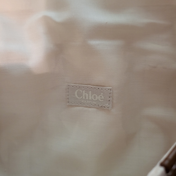 CHLOE beige cotton clutch - Picture 10 of 10